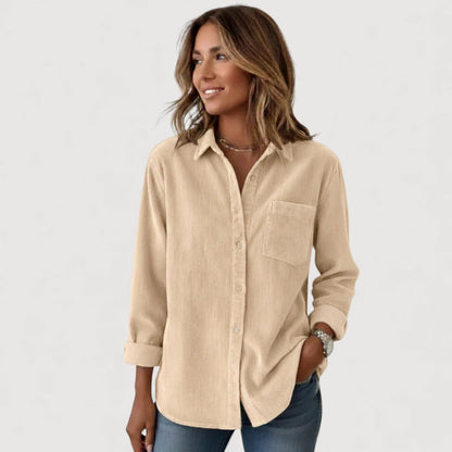 JADE – CORDUROY BUTTON SHIRT