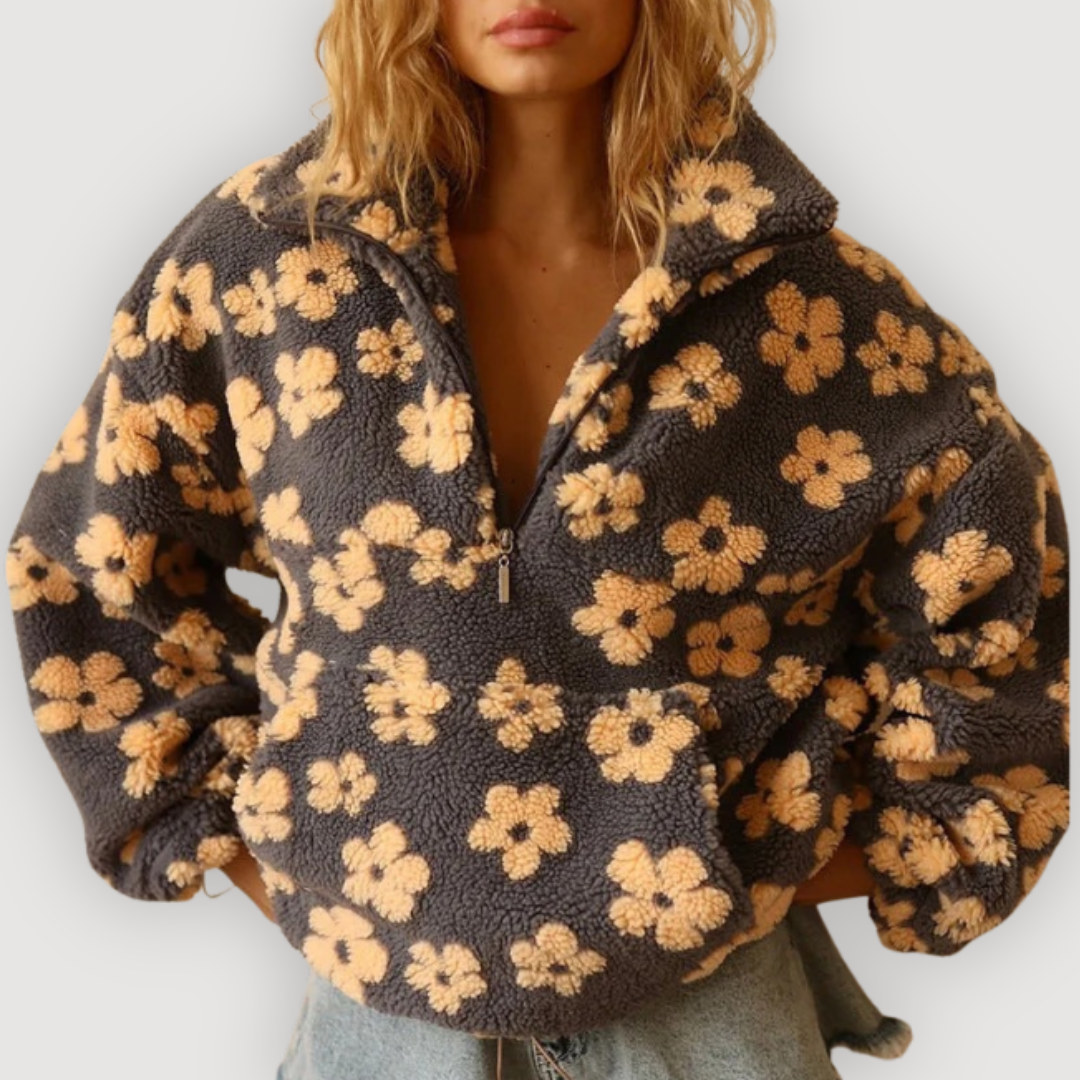 MYLENE – COSY FLORAL PULLOVER
