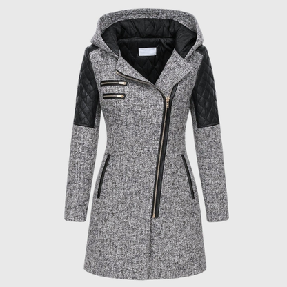 DANICA – QUILTED ZIP COAT
