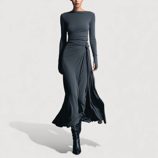 ELVIRA – DRAPED MAXI DRESS
