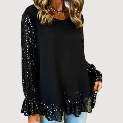LUCINDA – ELEGANT SEQUIN BLOUSE