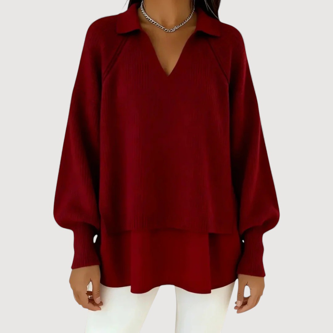 REZY – LAYERED KNIT TOP