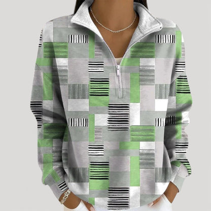 LOUISE – ZIP NECK TOP