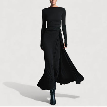 ELVIRA – DRAPED MAXI DRESS