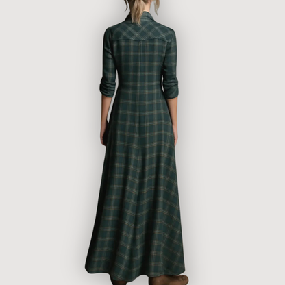MAISIE – PLAID MAXI DRESS
