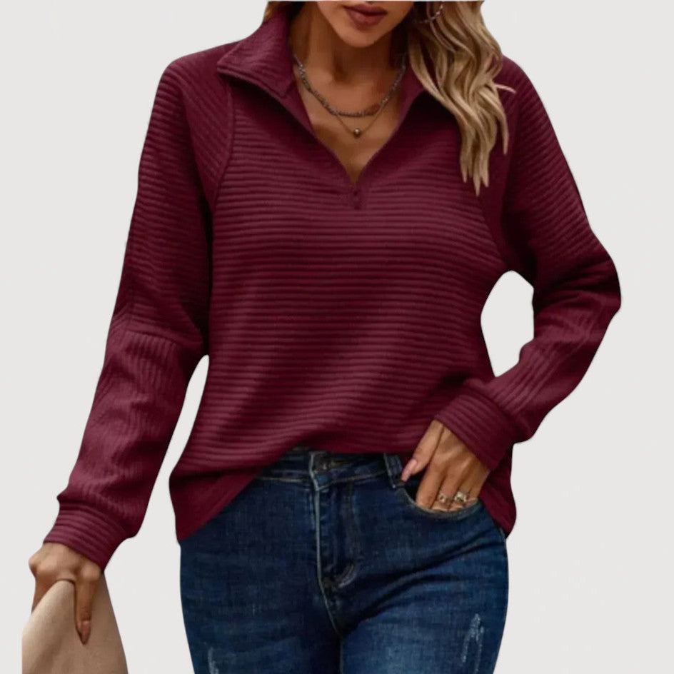 JANA – COSY HALF-ZIP TOP